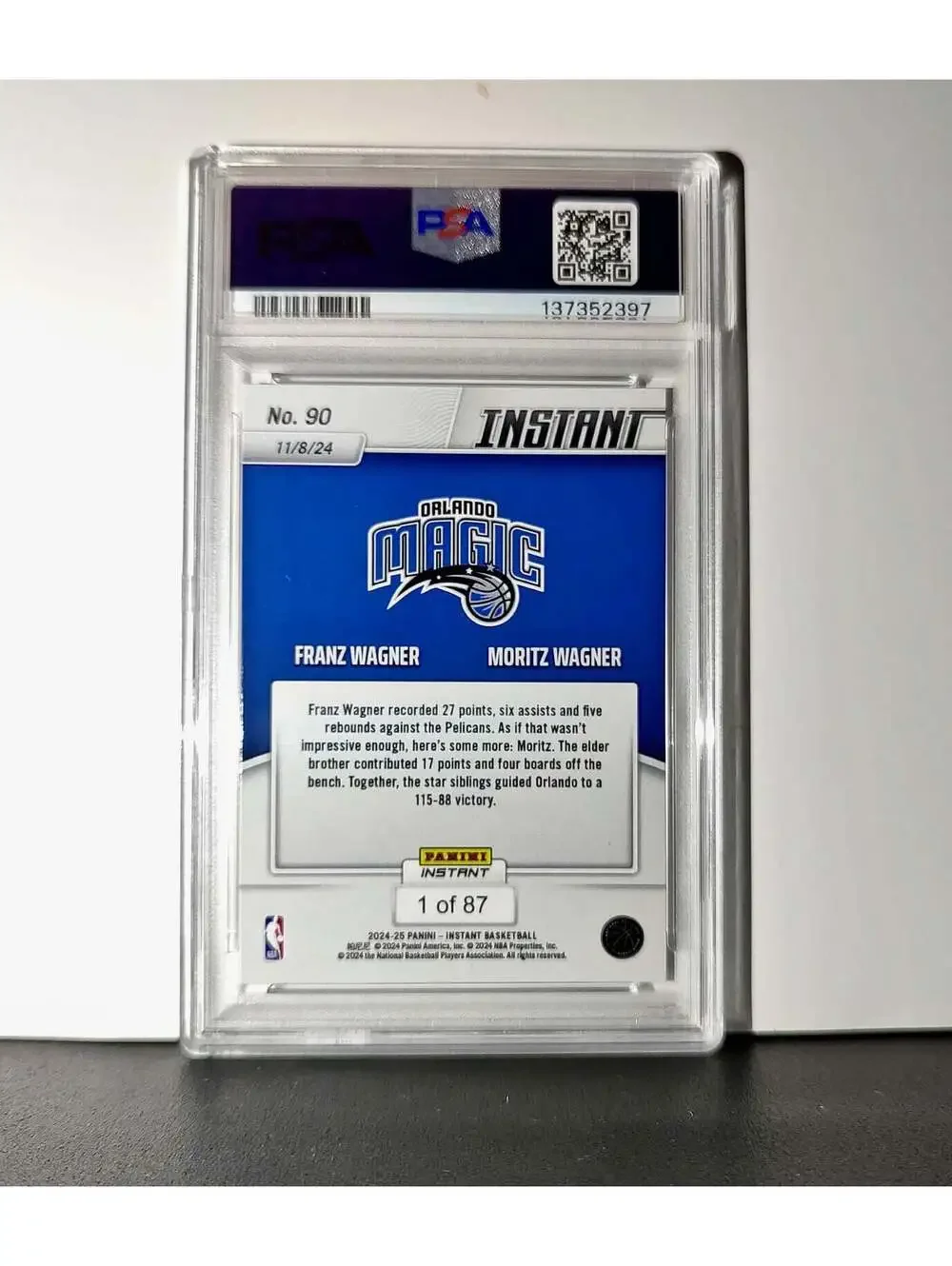 Franz Wagner / Moritz Wagner 2024 Panini NBA #90 Basketball PSA 9 Mint